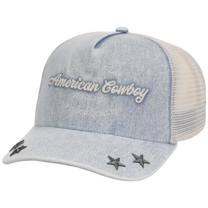 Ordinary Crowns Pop Culture Trucker Cowboy américain BLEU