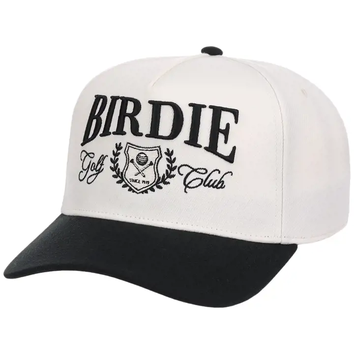 Ordinary Crowns Casquette A-Frame Birdie Blan/Noir