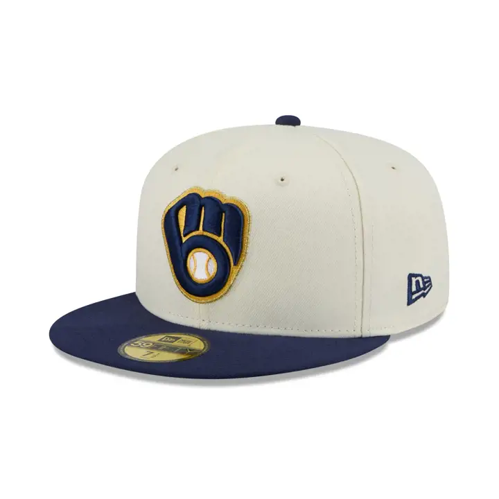 Milwaukee Brewers MLB Opening Day 59FIFTY Argent/Marine/Gris