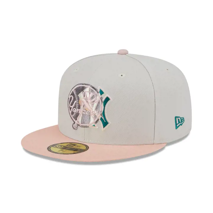 New York Yankees LHD MAR Exclusive Two Face 59FIFTY Stone/Bl