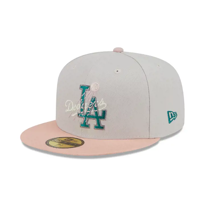 Los Angeles Dodgers LHD MAR Casquette exclusive Two Face 59FIFTY Stone