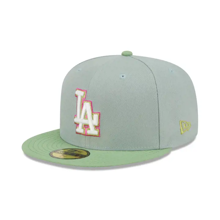 Los Angeles Dodgers LHD MAR Exclusif Matcha 59FIFTY Seafoam