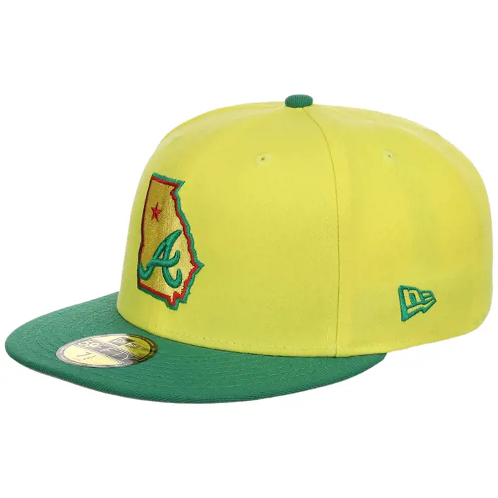 Atlanta Braves GAU MAR Exclusif Magnolia Ln 59FIFTY Jau/Vrt