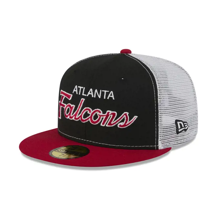 Casquette 59FIFTY LHD NFL Draft '04 Atlanta Falcons Noire/Rouge/Grise