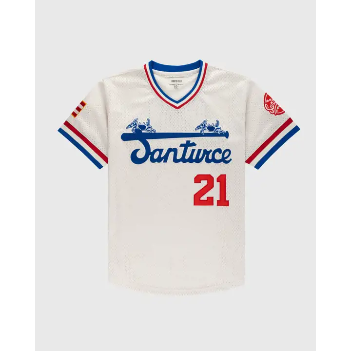 Santurce T-SHIRT EN MAILLE COL V SANTURCE BLANC
