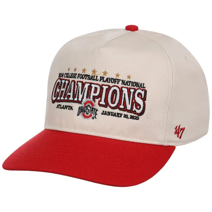 Ohio State Buckeyes NCAA CFP 24 Champ 2T Hitch IVOIRE/ROUGE