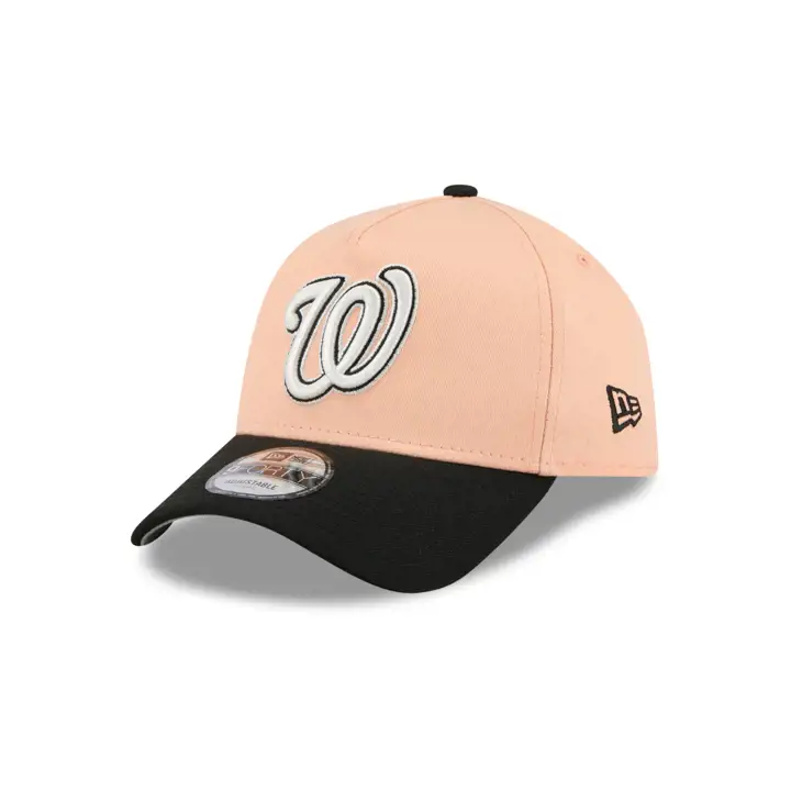 Washington Nationals MLB Casquette 9FORTY A-Frame Pêche/Noire/Grise