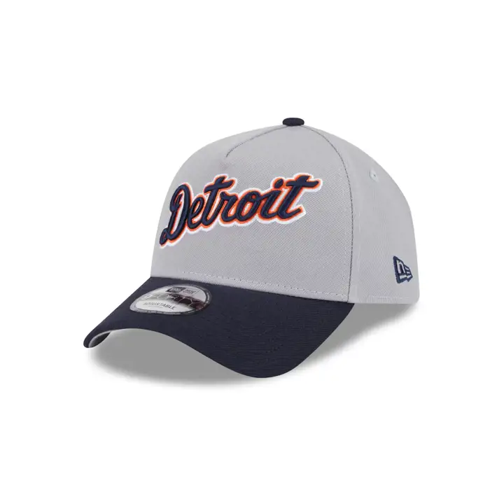 Casquette Detroit Tigers MLB Away Script 9FORTY A-Frame GRIS/MARINE/GRIS
