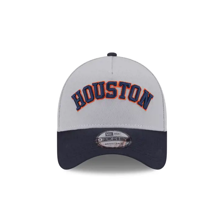 Houston Astros MLB Away Script 9FORTY A-Frame GRIS/MARINE/GRIS