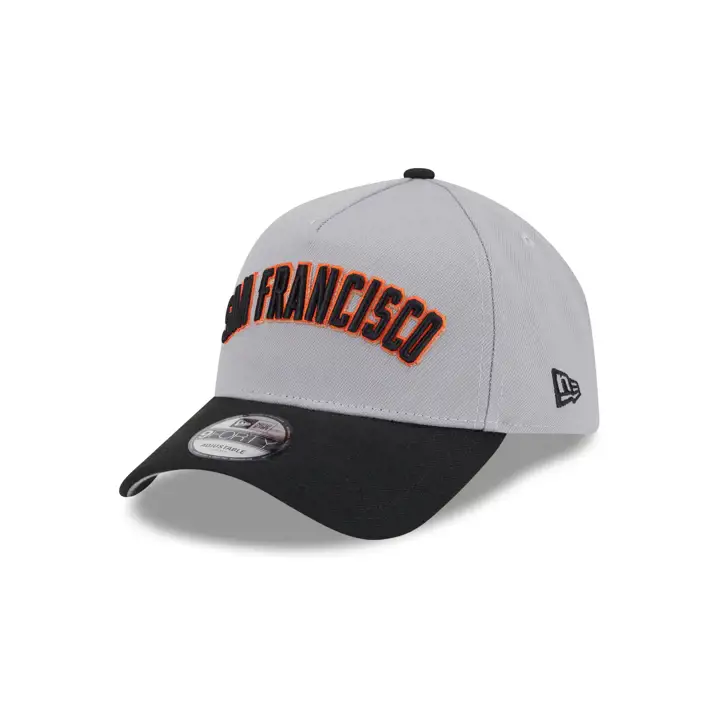 Casquette 9FORTY A-Frame MLB Away Script des San Francisco Giants, coloris gris et noir