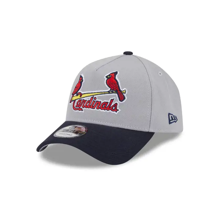 St. Louis Cardinals MLB Away Script 9FORTY A-Frame GRIS/MARINE/
