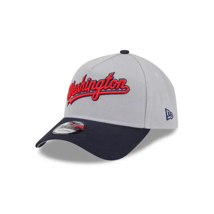 Washington Nationals MLB Away Script 9FORTY A--Frame GRIS/MARINE