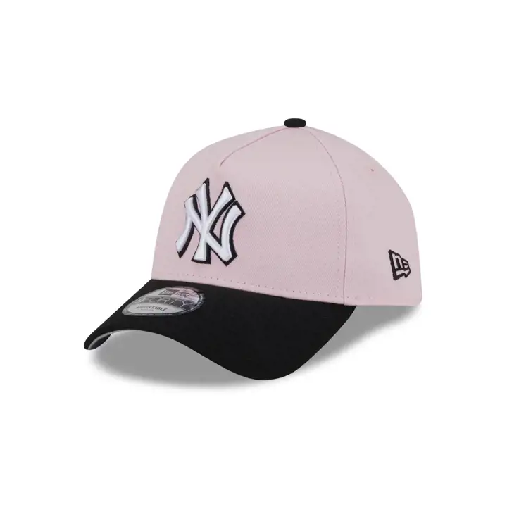 New York Yankees MLB Pastel 9FORTY A-Frame ROSE/NOIR/GRIS