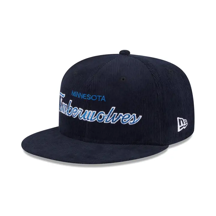 Timberwolves NBA MOA Timberwolves Script NAVY 59FIFTY