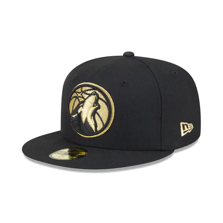 Timberwolves NBA MOA Timberwolves BLK/MET. GOLD 59FIFTY
