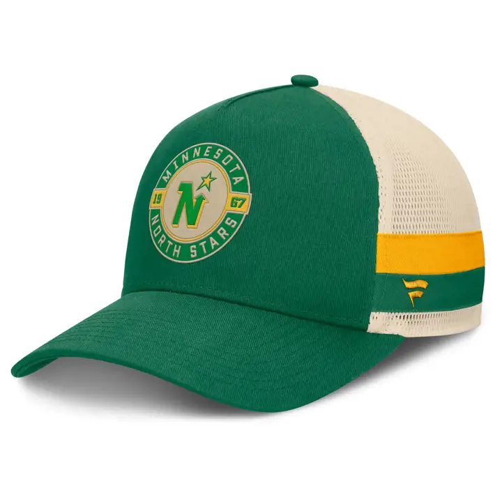 Casquette Minnesota North Stars NHL 25 Heritage Trucker TC GRN