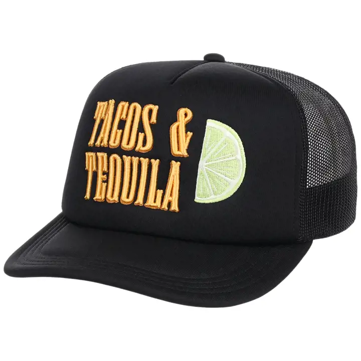 Casquette de camionneur en mousse Pop Culture Tacos & Tequila noir Ordinary Crowns