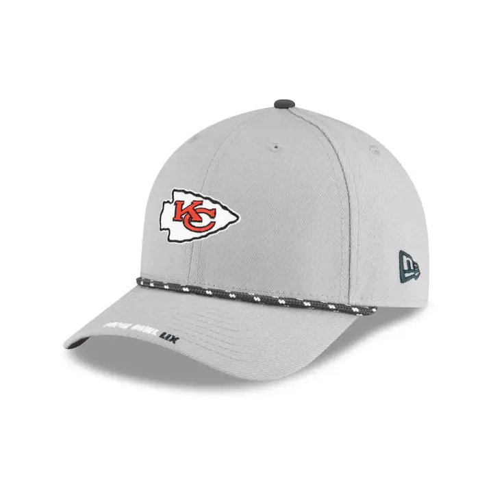 Casquette 9FORTY des Chiefs de Kansas City, SB LIX, Opening Night, GRIS/GRIS/GRIS