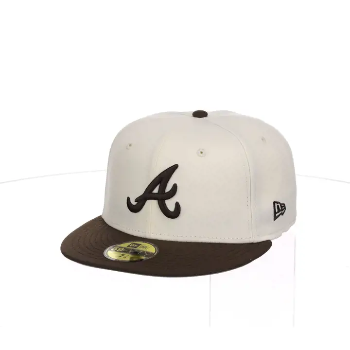 Atlanta Braves MLB Chrome Re-Dub Brown 59FIFTY silv/brn/gry