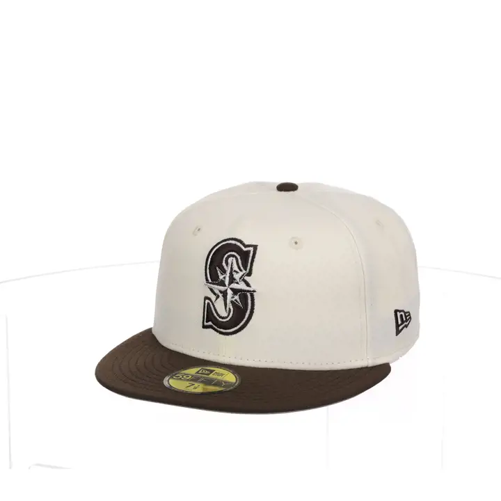 Seattle Mariners MLB Chrome Re-Dub Brown 59FIFTY silv/mar/brn