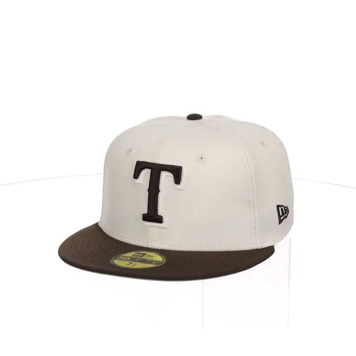 Texas Rangers MLB Chrome Re-Dub Marron 59FIFTY arg/mar/gri