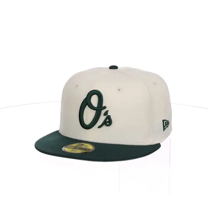 Casquette 59FIFTY MLB Chrome Re-Dub Dk Grn des Baltimore Orioles slv/dkgrn