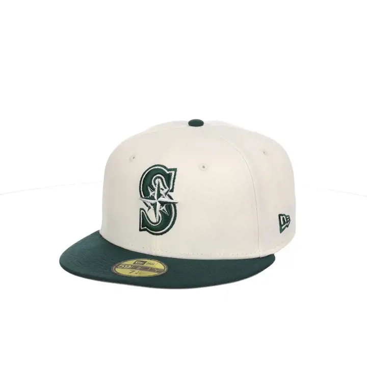 Seattle Mariners MLB Chrome Re-Dub Vert Foncé 59FIFTY arg/vertfoncé/