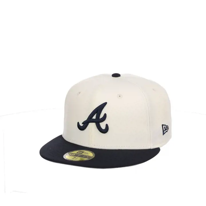 Atlanta Braves MLB Chrome Re-Dub Navy 59FIFTY silv/navy/gris