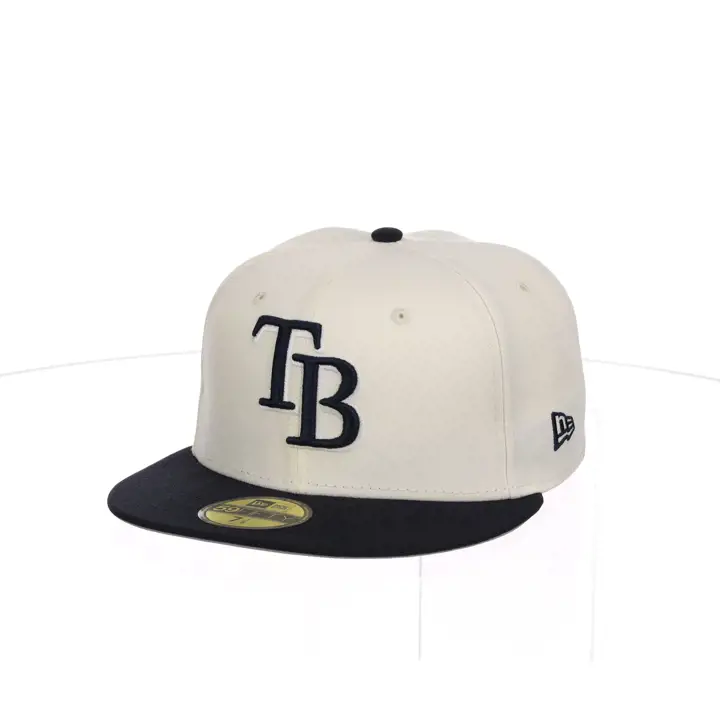 Tampa Bay Rays MLB Chrome Re-Dub Navy 59FIFTY silv/navy/gry