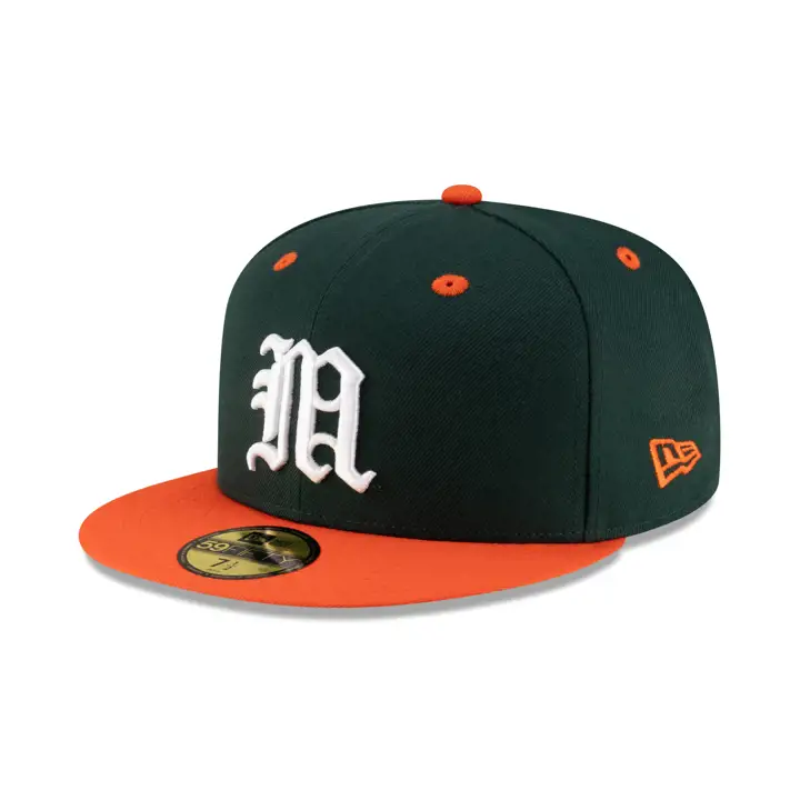 Miami Hurricanes NCAA OF Baseball 59FIFTY Grn/Org