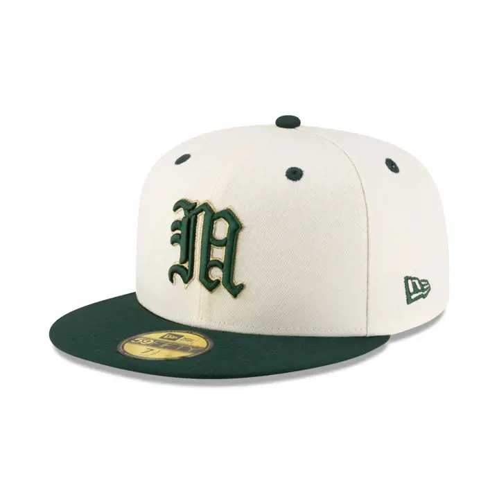 Casquette 59FIFTY de baseball NCAA Miami Hurricanes Silv/Grn