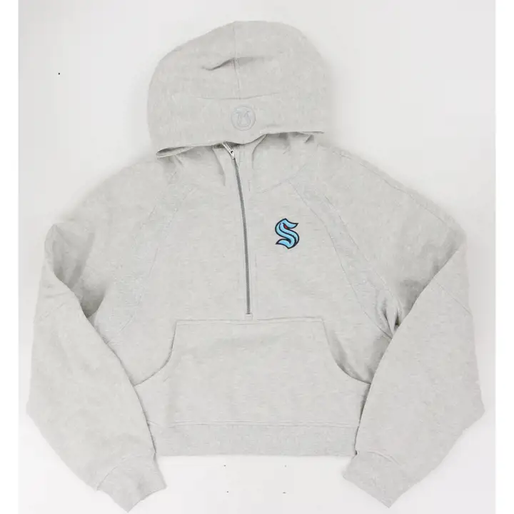 Seattle Kraken LNH Lululemon Scuba Oversized Demi-Zip Capuche gr