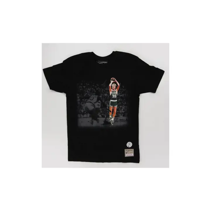 T-shirt Boston Celtics NBA Moments Larry Bird Noir