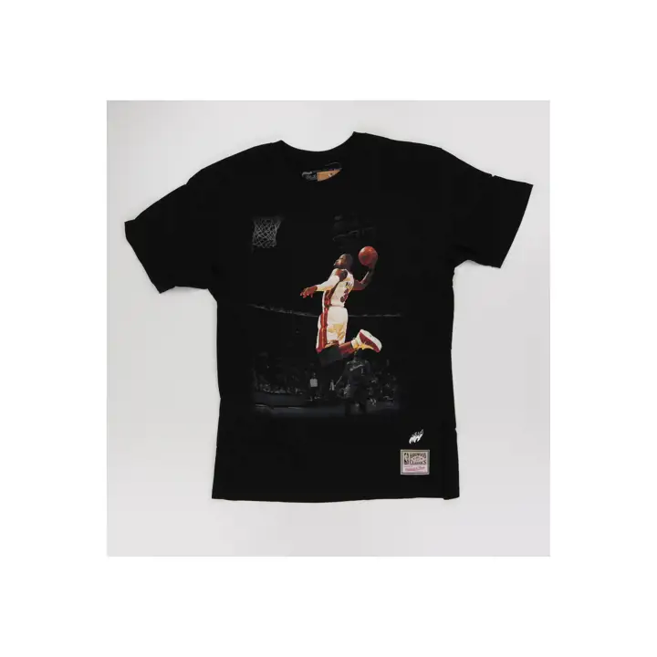 T-shirt Miami Heat Moments NBA Dwyane Wade Noir