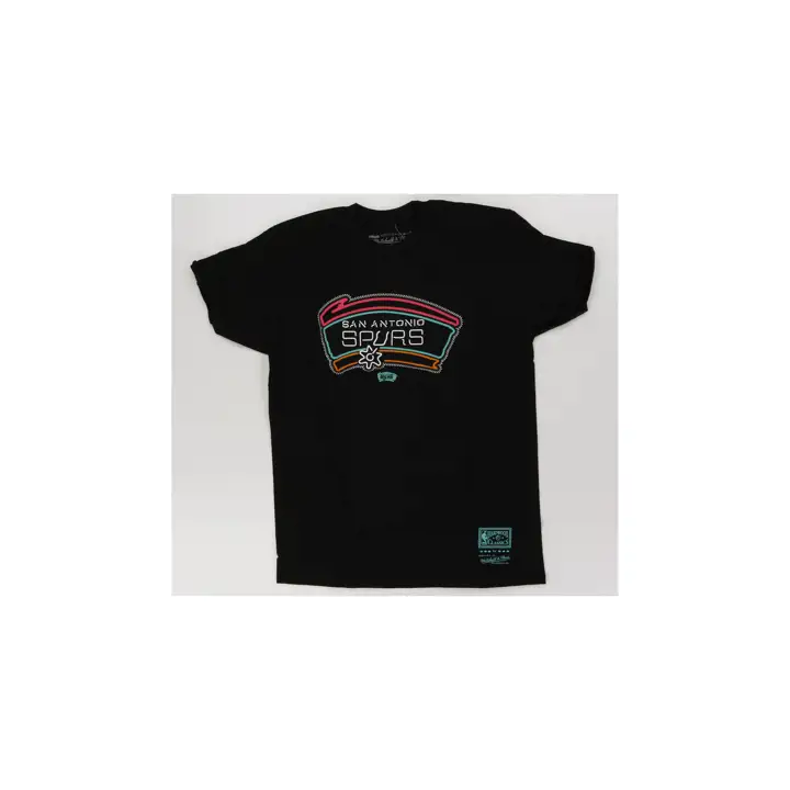 T-shirt fluo San Antonio Spurs NBA Noir