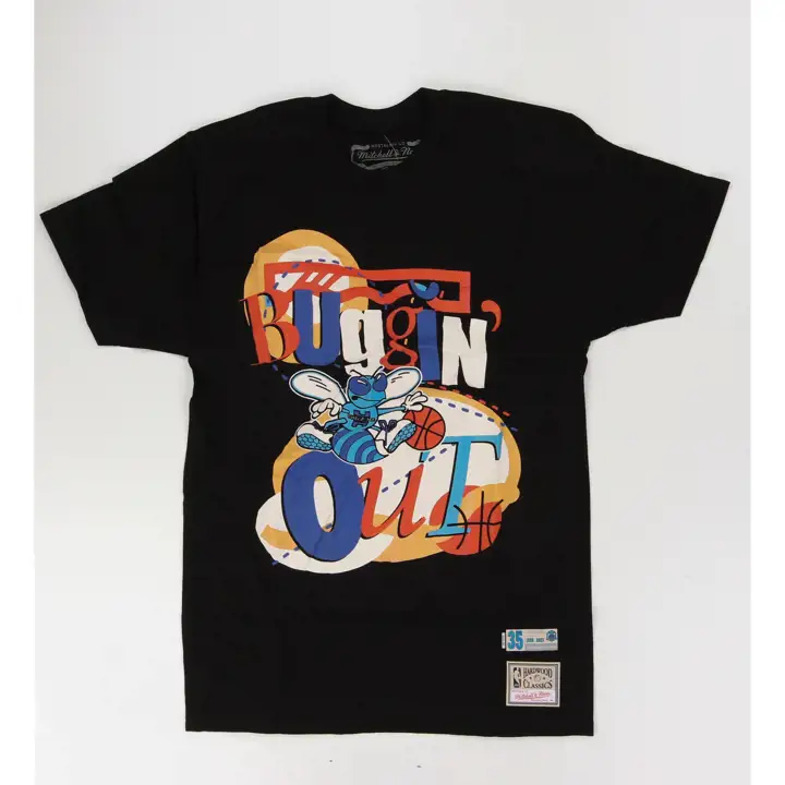 T-shirt noir NBA Charlotte Hornets "Buggin Out"