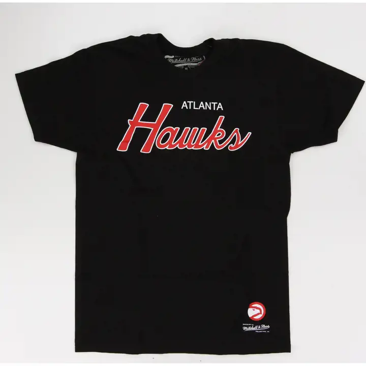 T-shirt Atlanta Hawks NBA Vintage Wordmark NOIR