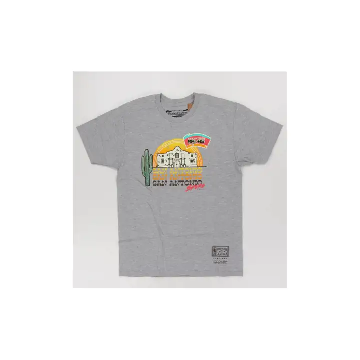 T-shirt San Antonio Spurs NBA Alamo Repeat GRIS