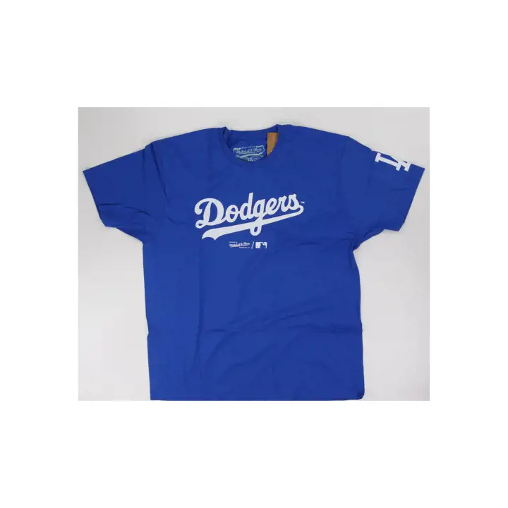 T-shirt bleu Los Angeles Dodgers MLB M&N Logo basique