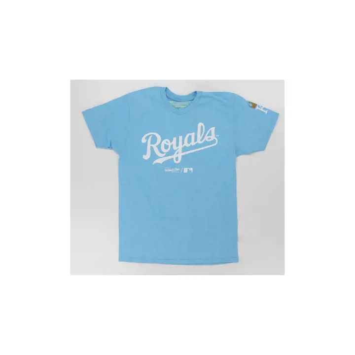 T-shirt bleu Kansas City Royals MLB M&N Basic Logo