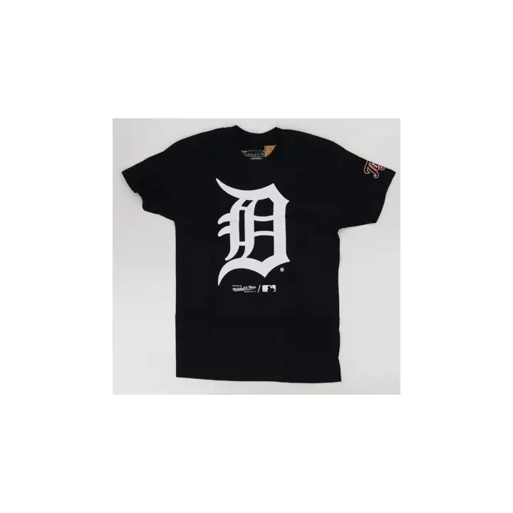 T-shirt bleu marine à logo basique M&N MLB des Detroit Tigers