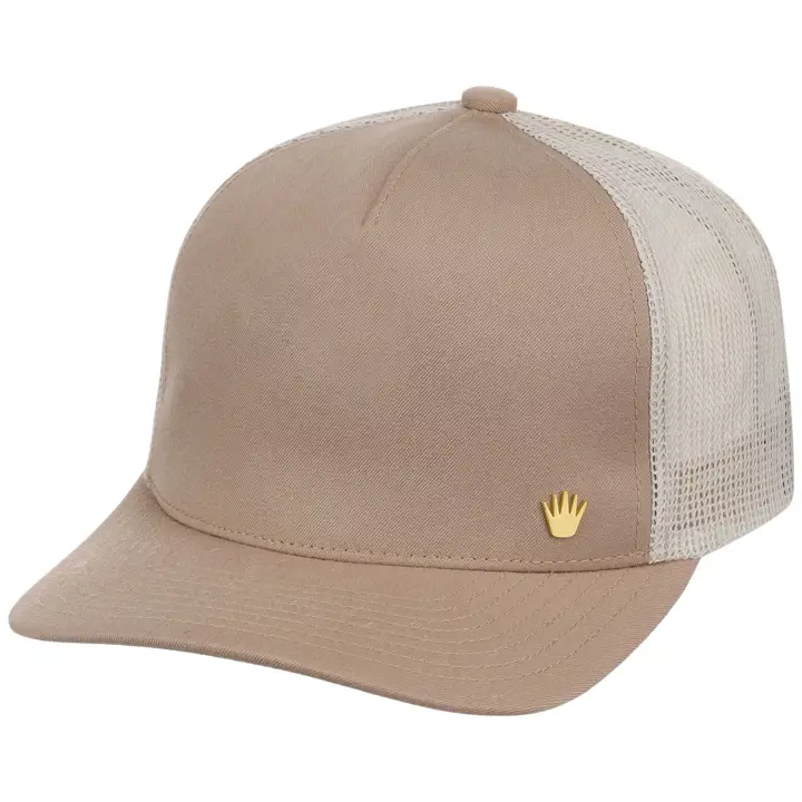 NO BAD IDEAS OG Crown 5 Panel Trucker KHA