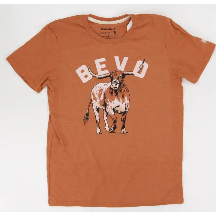 T-shirt à manches courtes et motif mascotte NCAA Texas Longhorns - Orange