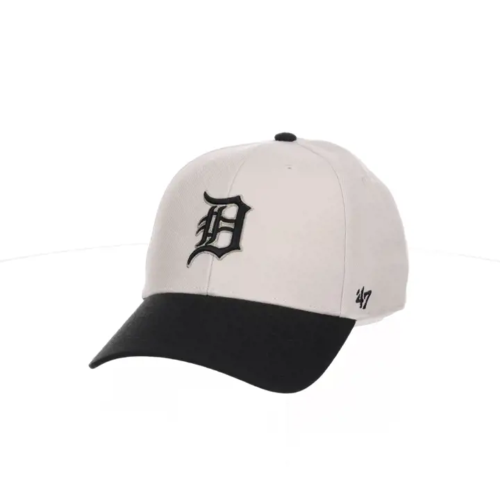 Casquette '47 MVP des Detroit Tigers MLB, coloris os/noir, avec patch latéral BONE/BLK