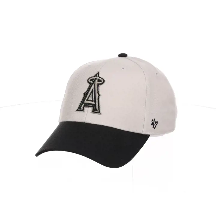 Casquette Los Angeles Angels MLB Bone/Black TT Side Patch '47 MVP BONE