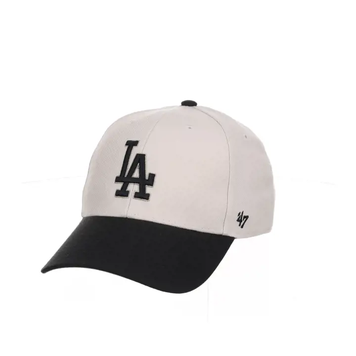 Casquette MVP '47 MLB Bone/Noir Los Angeles Dodgers Patch Côté