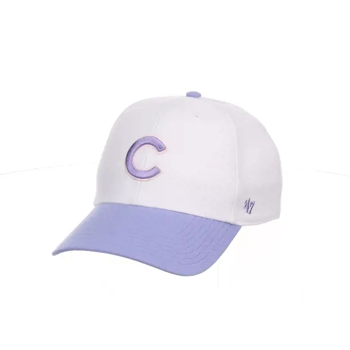 Casquette MVP Chicago Cubs MLB Blanc/Lavande/Rose avec écusson latéral '47 BLANC/LAVANDE
