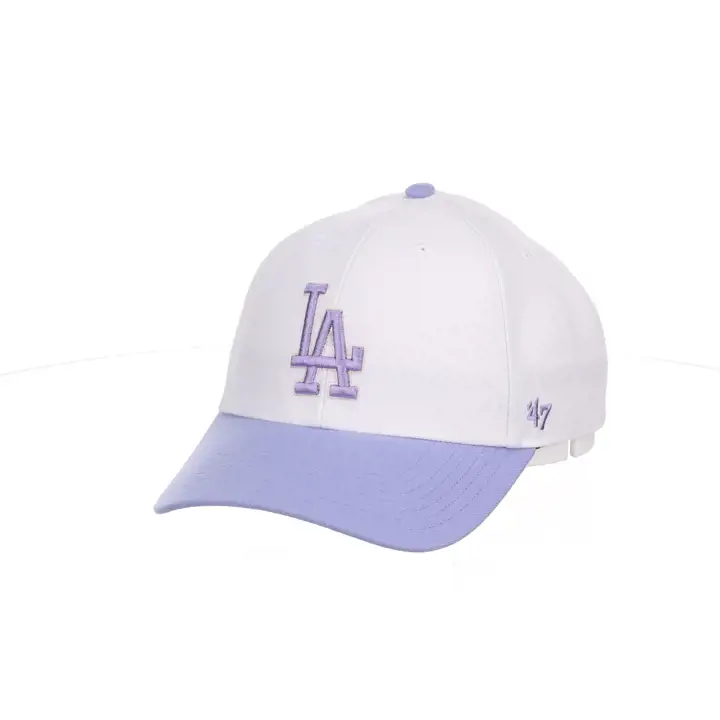 Casquette '47 MVP Los Angeles Dodgers MLB blanc/lavande/rose avec patch latéral