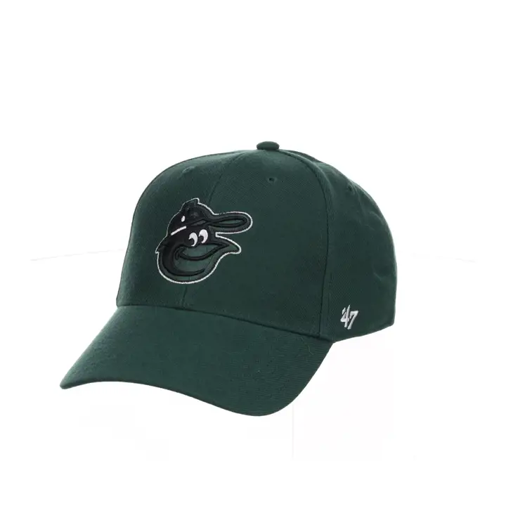 Casquette '47 MVP Baltimore Orioles MLB verte foncée/noire avec écusson latéral DKGR
