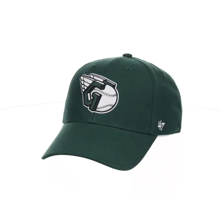 Casquette Cleveland Guardians MLB vert foncé/noir avec écusson latéral '47 MVP DK